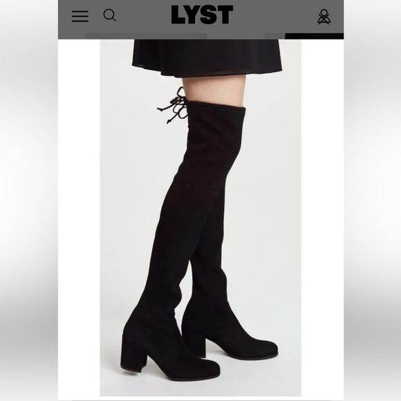 STUART WEITZMAN TIELAND OVER THE KNEE BOOTS - Picture 7 of 14